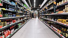 Алкогольный отдел супермаркета Алкогольный отдел супермаркета