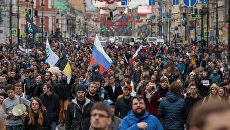 Участники несанкционированной акции оппозиции в Санкт-Петербурге. 5 мая 2018 Участники несанкционированной акции оппозиции в Санкт-Петербурге. 5 мая 2018