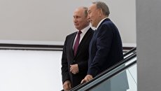 Президент России Владимир Путин и президент Казахстана Нурсултан Назарбаев. Архивное фото Президент России Владимир Путин и президент Казахстана Нурсултан Назарбаев. Архивное фото