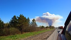 Детонация снарядов на территории бывшего военного арсенала близ удмуртского Пугачево Детонация снарядов на территории бывшего военного арсенала близ удмуртского Пугачево