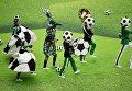 Артисты выступают на церемонии открытия чемпионата мира по футболу 2018 на стадионе Лужники Артисты выступают на церемонии открытия чемпионата мира по футболу 2018 на стадионе Лужники