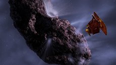 Так художник представил себе миссию Deep Impact у кометы Temple 1 Так художник представил себе миссию Deep Impact у кометы Temple 1