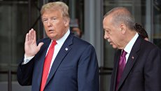 Дональд Трамп и президент Турции Реджеп Тайип Эрдоган. Архивное фото Дональд Трамп и президент Турции Реджеп Тайип Эрдоган. Архивное фото
