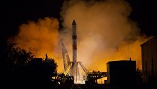 Пуск ракеты-носителя Союз-2.1А. Архивное фото Пуск ракеты-носителя Союз-2.1А. Архивное фото