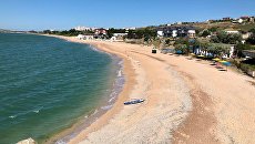 Пляж на полуострове Казантип, Крым Пляж на полуострове Казантип, Крым