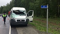 На месте ДТП с участием маршрутного такси в Шелеховском районе Иркутской области. 10 июля 2018 На месте ДТП с участием маршрутного такси в Шелеховском районе Иркутской области. 10 июля 2018