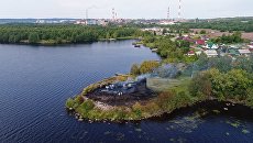 Сгоревшее здание церкви Успения Божией Матери в Кондопоге в Карелии. 10 августа 2018 Сгоревшее здание церкви Успения Божией Матери в Кондопоге в Карелии. 10 августа 2018