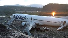 Самолет Boeing 737-800, после посадки выкатившийся за пределы взлетно-посадочной полосы в Сочи Самолет Boeing 737-800, после посадки выкатившийся за пределы взлетно-посадочной полосы в Сочи