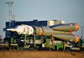 Вывоз ракеты-носителя Союз-ФГ с пилотируемым кораблем Союз МС-10 на стартовый стол первой Гагаринской стартовой площадки космодрома Байконур. 9 октября 2018 Вывоз ракеты-носителя Союз-ФГ с пилотируемым кораблем Союз МС-10 на стартовый стол первой Гагаринской стартовой площадки космодрома Байконур. 9 октября 2018