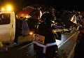 Сотрудники МЧС на месте столкновения автобуса с фурой в Чувашии Сотрудники МЧС на месте столкновения автобуса с фурой в Чувашии