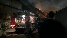 Пожар на заводе Электроцинк во Владикавказе Пожар на заводе Электроцинк во Владикавказе