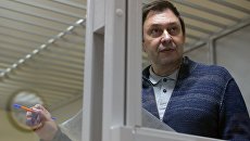Руководитель портала РИА Новости Украина Кирилл Вышинский на заседании в Херсонском апелляционном суде. Архивное фото Руководитель портала РИА Новости Украина Кирилл Вышинский на заседании в Херсонском апелляционном суде. Архивное фото
