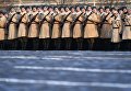 Участники марша, посвященного 77-летию военного парада 1941 года, на Красной площади в Москве Участники марша, посвященного 77-летию военного парада 1941 года, на Красной площади в Москве