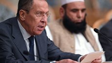 Глава МИД РФ Сергей Лавров выступает на втором заседании Московского формата консультаций по Афганистану. 9 ноября 2018 Глава МИД РФ Сергей Лавров выступает на втором заседании Московского формата консультаций по Афганистану. 9 ноября 2018