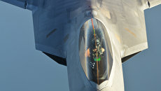 Истребитель ВВС США F-22 Raptor. Архивное фото Истребитель ВВС США F-22 Raptor. Архивное фото