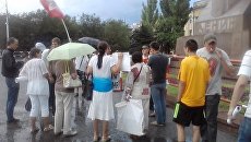 Участники автопробега Белый поток провели митинг в Волгограде Участники автопробега Белый поток провели митинг в Волгограде