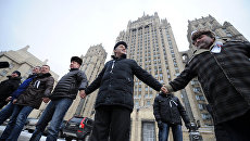 Акция Белый круг в Москве Акция Белый круг в Москве