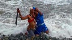 Кубинцы воздали хвалу Богине Моря и сожгли Дьявола Кубинцы воздали хвалу Богине Моря и сожгли Дьявола