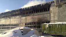 Сгоревший склад в Перми Сгоревший склад в Перми