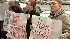 Противники химкинской автомагистрали провели репетицию митинга Противники химкинской автомагистрали провели репетицию митинга