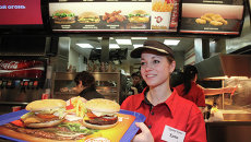 Ресторан Burger King, архивное фото Ресторан Burger King, архивное фото