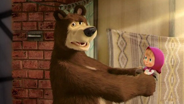Кадр из мультфильма Маша и Медведь
