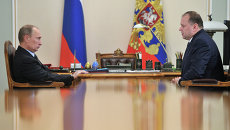 В.Путин встретился с Н.Цукановым В.Путин встретился с Н.Цукановым