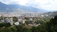 Вид на Каракас, столицу Венесуэлы. Архивное фото Вид на Каракас, столицу Венесуэлы. Архивное фото