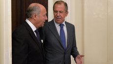 Встреча глав МИД России и Франции. Архивное фото Встреча глав МИД России и Франции. Архивное фото