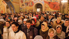 Рождество Христово в Богоявленском Кафедральном соборе, архивное фото Рождество Христово в Богоявленском Кафедральном соборе, архивное фото