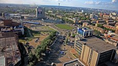 Площадь Маркса в Новосибирске, архивное фото Площадь Маркса в Новосибирске, архивное фото