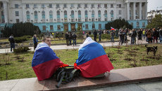 Ситуация в Симферополе. Архивное фото Ситуация в Симферополе. Архивное фото