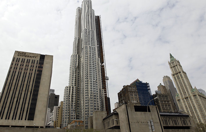 New York by Gehry building New York by Gehry building